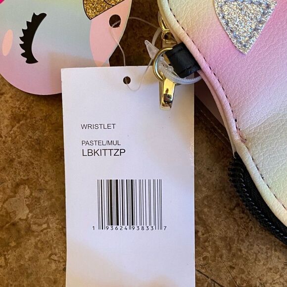 BETSEY Johnson pastel rainbow unicorn wristlet and bag‎ - Picture 2 of 6
